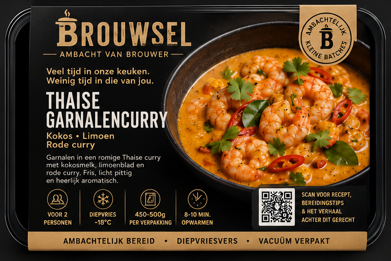 Thaise garnalencurry